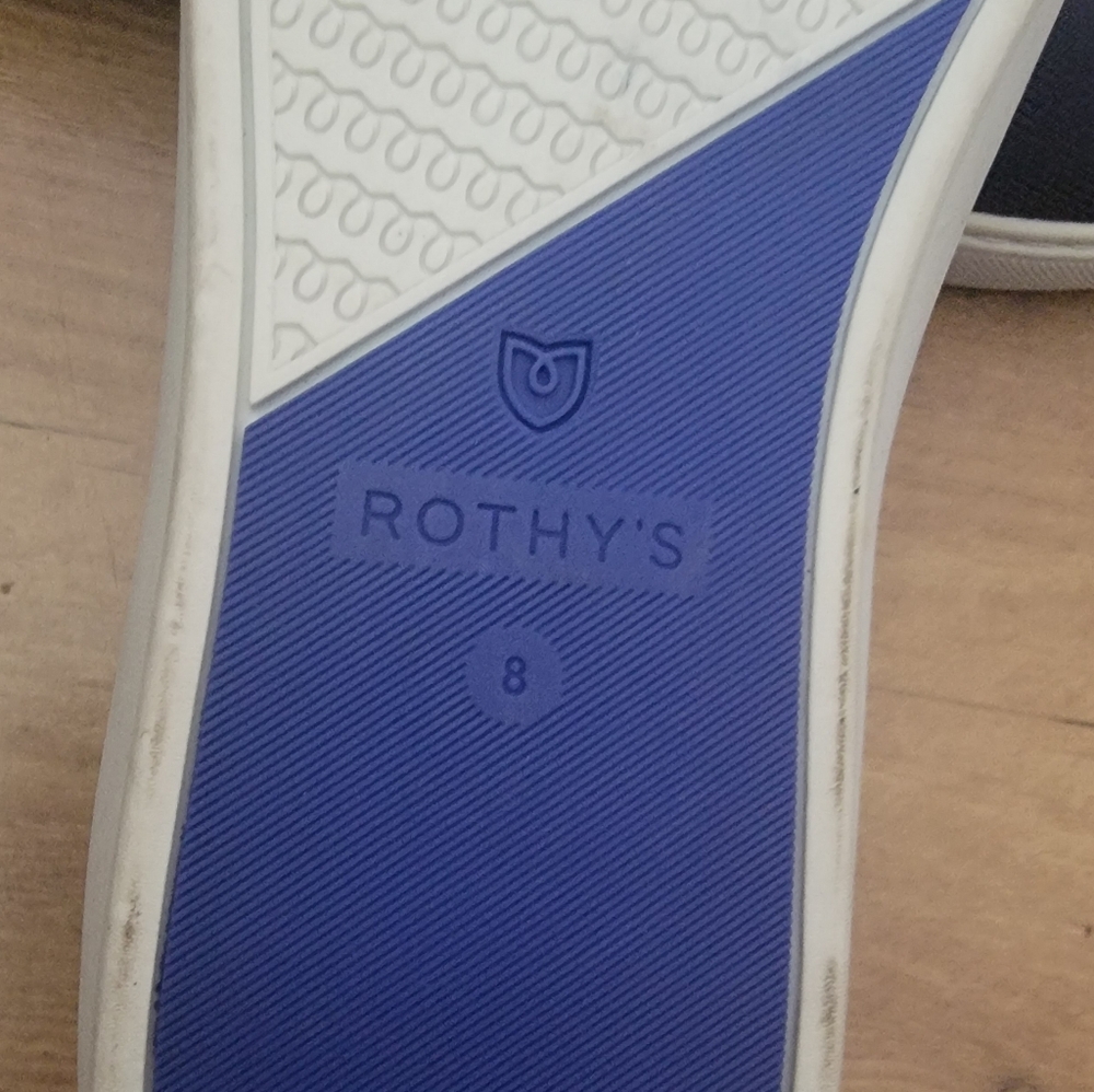 Rothy's The Original Slip On Deep Navy Blue Sneaker - Picture 9 of 10